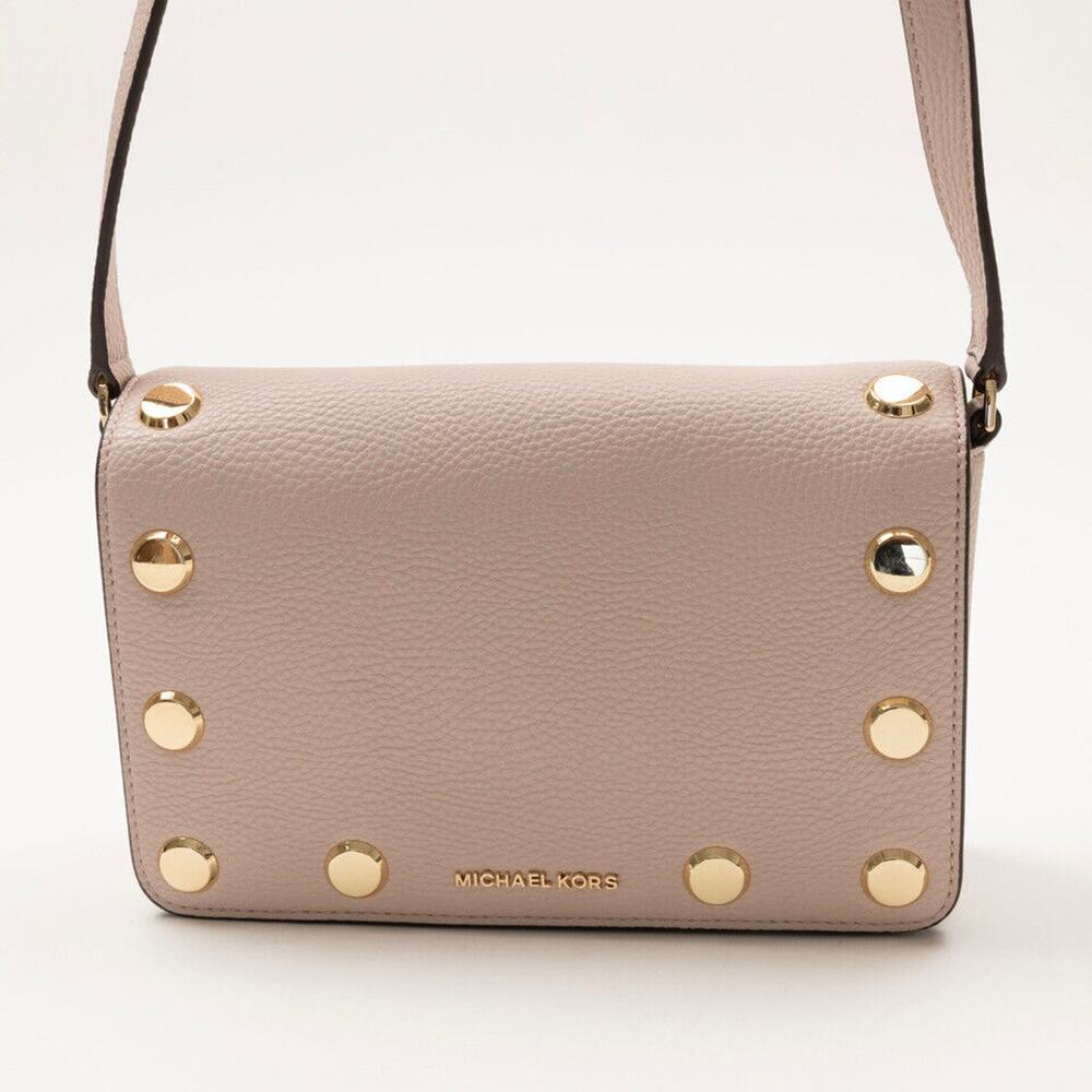 Michael Michael Kors Small Holly Studded Flap Crossbody Soft Pink (Pre-owned) - Picture 3 of 4